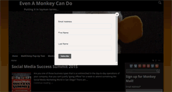 Desktop Screenshot of evenamonkeycando.com